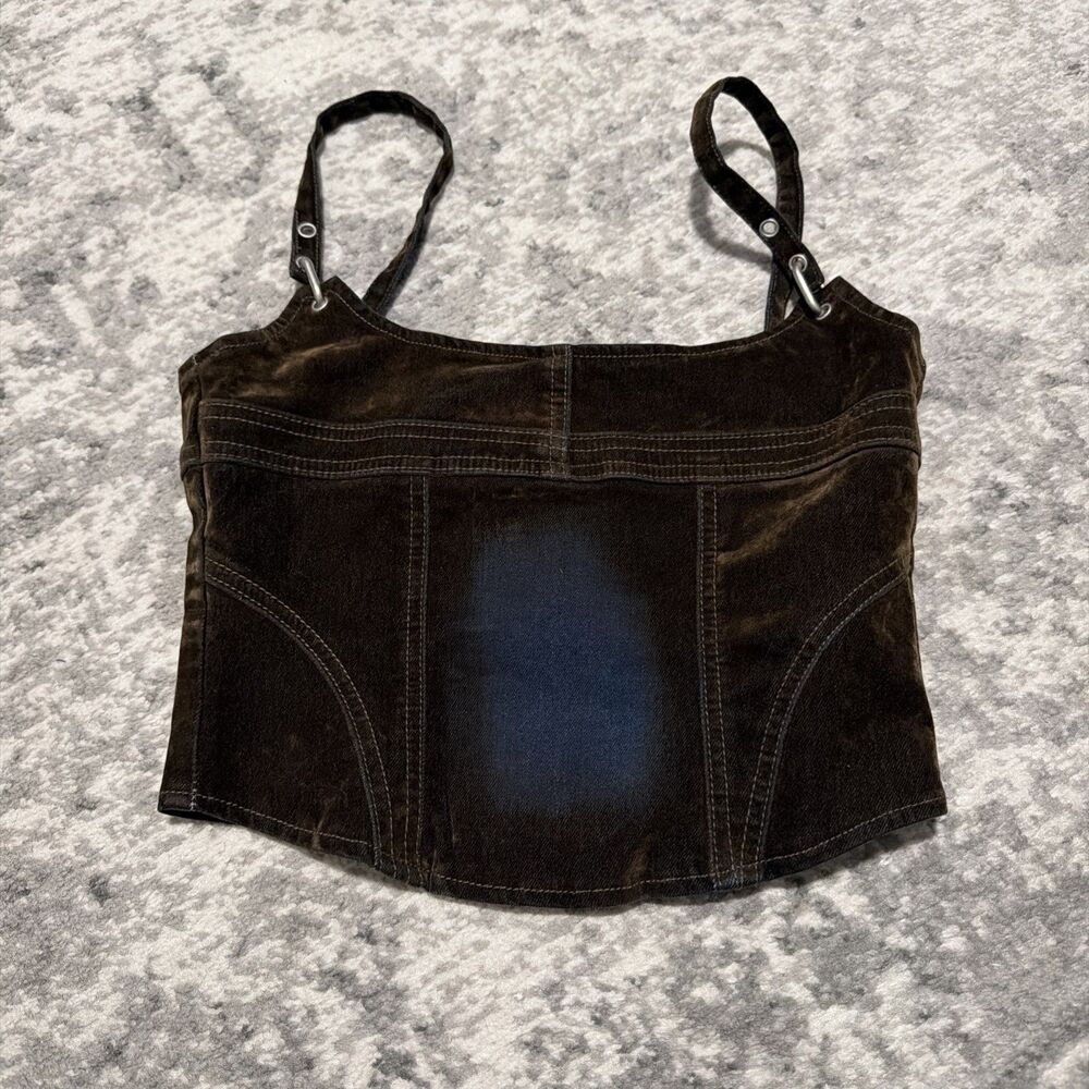 I.Am.Gia VIVAINE DENIM CORSET TOP S
